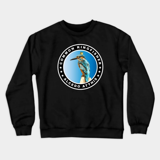 Cool Common Kingfisher (Alcedo Atthis) Bird Crewneck Sweatshirt by AnimalCreativeStore
